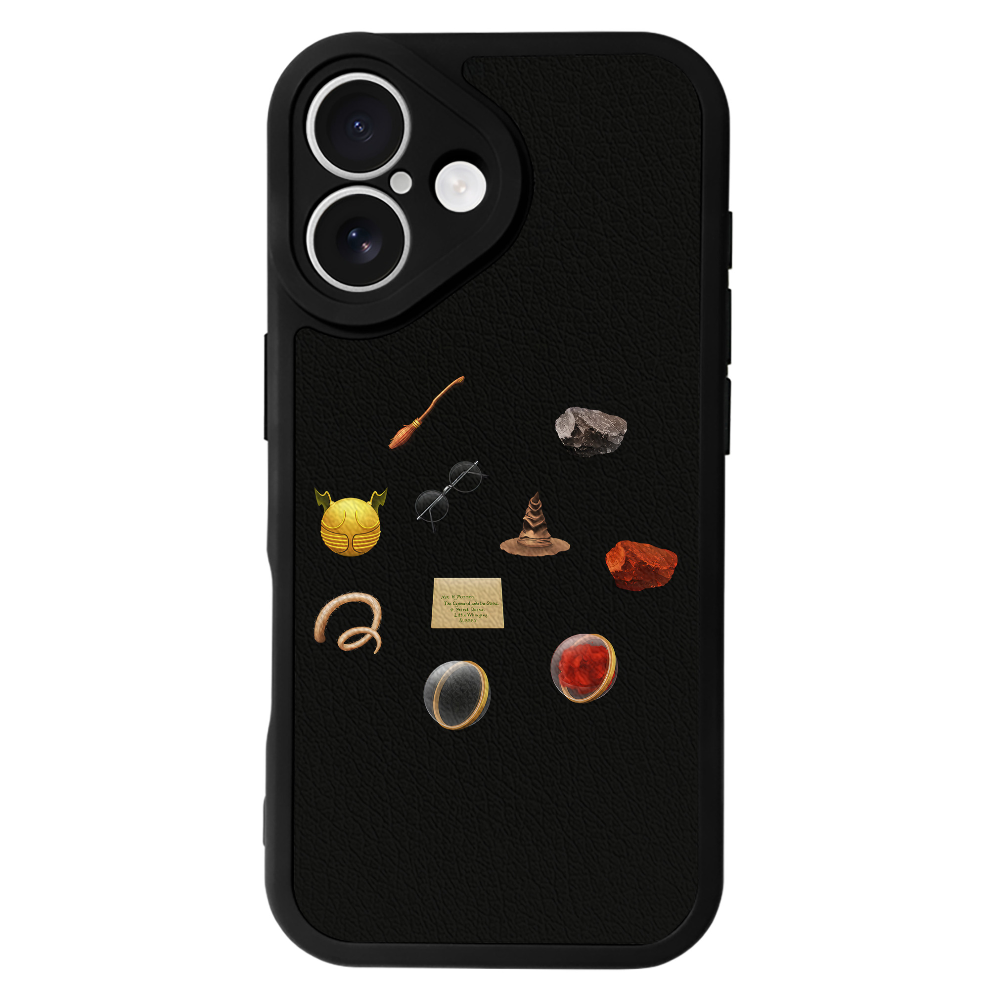 （画像用） Harry Potter ハリー・ポッターシリーズ 【iPhone 16シリーズ対応】シリコンスマホケース（レザー調） 材質：シリコン